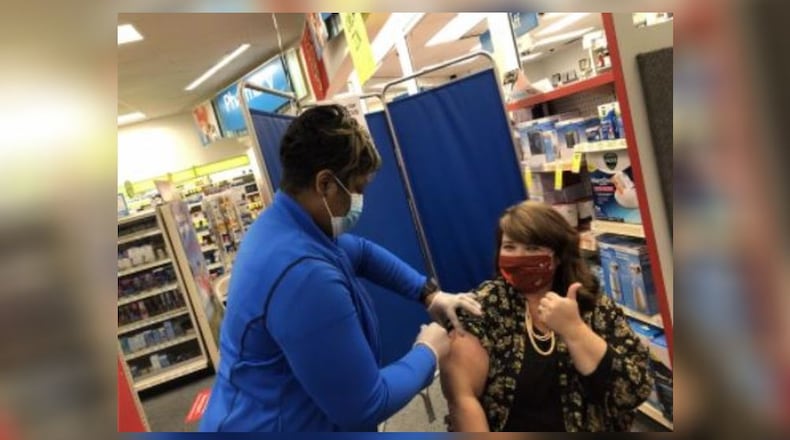Decatur kindergarten teacher Laura Price Pitts got her first COVID-19 shot at a pharmacy in Tuskegee, Alabama in early 2021, before teachers had access to vaccines in Georgia. By fall, the school district had mandated vaccination for all staff. The deadline was Oct. 31. CONTRIBUTED