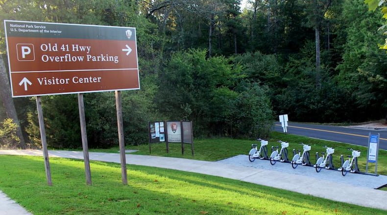 Kennesaw Mountain National Battlefield Park will start charging a $5 entrance fee at all of its parking lots beginning Nov. 13.