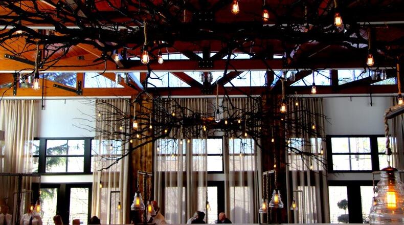 The refurbished chandelier