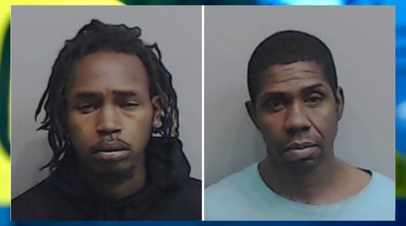 Kenneth Lewis (left) and Dwayne Holt were arrested in connection with a kidnapping and armed robbery in southwest Atlanta.