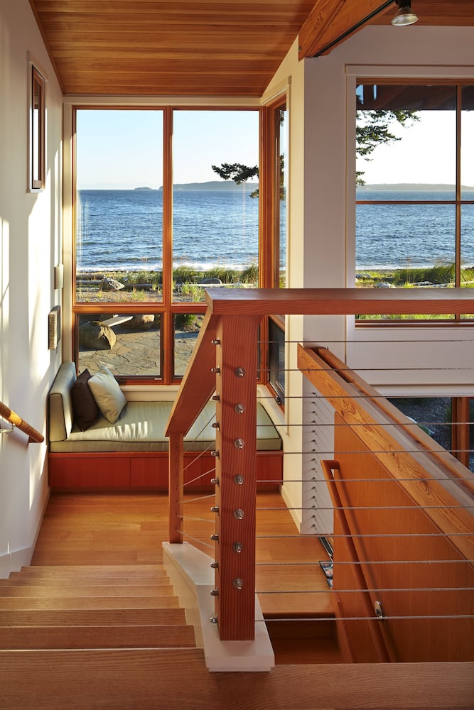He wants forest, she wants beach; house offers both
