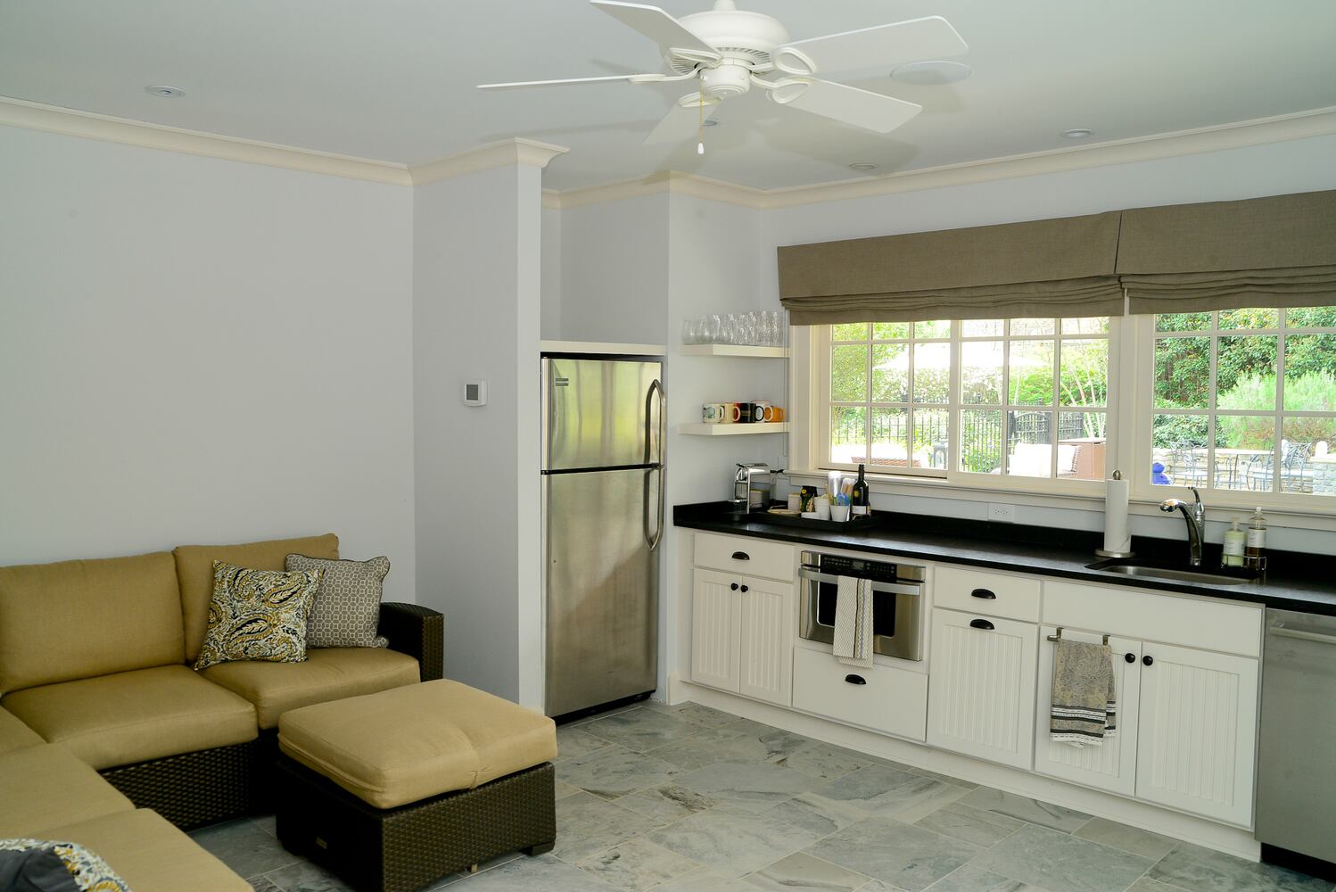 Pool house kitchen