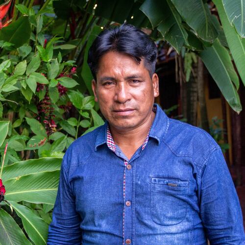 FILE - This image provided by the Forest Peoples Programme shows Indigenous Kichwa tribal leader Quinto Inuma Alvarado in Tarapoto, Peru, Oct. 11, 2019. Alvarado was shot and killed on Nov. 29, 2023. (Vicki Brown/Forest Peoples Programme via AP, File)