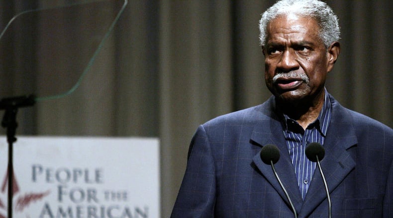 NEW YORK - SEPTEMBER 1: Actor Ossie Davis attends a reading of the U.S. Constitution at Cooper Union for the People For the American Way Foundation September 1, 2004 in New York City. (Photo by Peter Kramer/Getty Images)