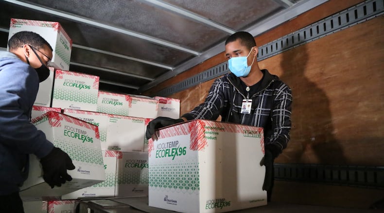 UPS is shipping out its first round of Johnson & Johnson COVID-19 vaccines on Tuesday, March 2, 2021. Source: UPS