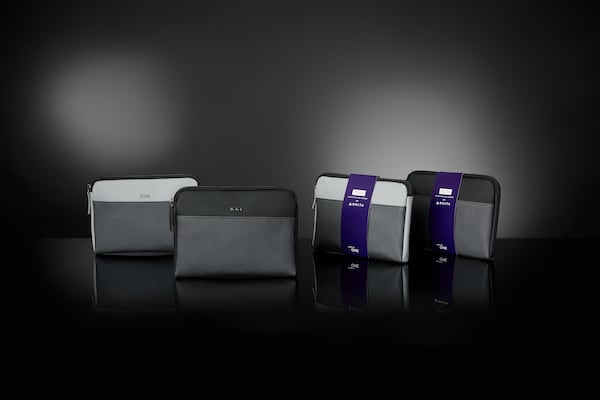 Delta One amenity kit packaging. Source: Delta