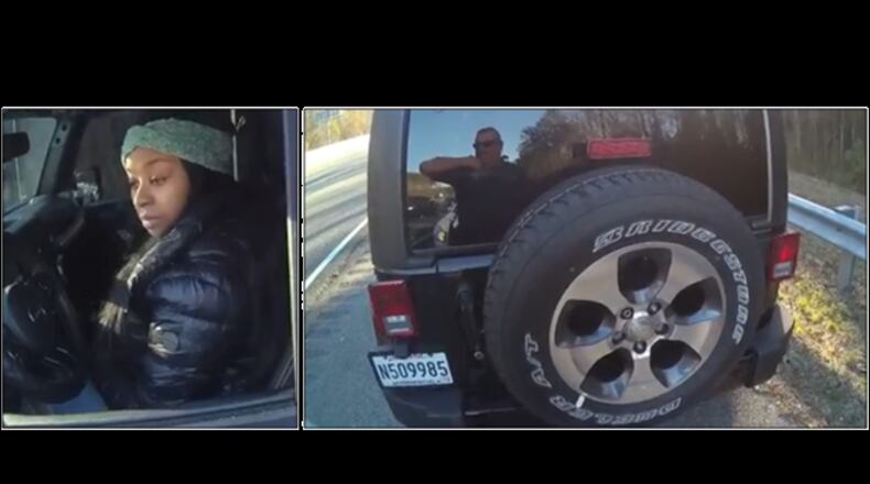 A traffic stop conducted by a Gwinnett County police officer resulted in the recovery of four stolen vehicles.