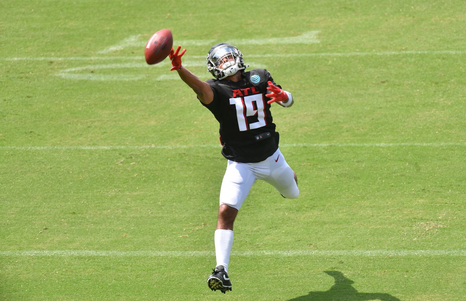 Falcons football training camp practice
