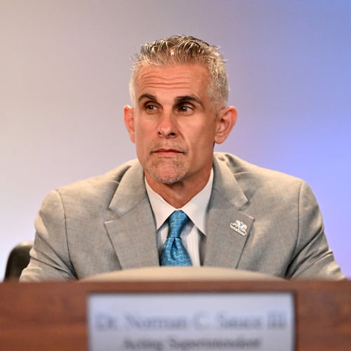 The DeKalb County Board of Education gave Norman Sauce III a one-year contract to serve as its interim superintendent. (Hyosub Shin / AJC)