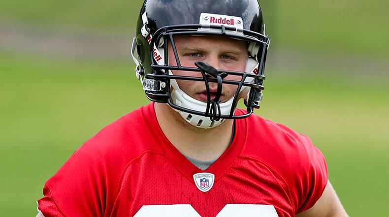 2012, Round 5, Pick 157: Bradie Ewing, fullback, suffered an injury that sidelined him for his rookie year. He started in just two games the following with the Falcons before sidelined again by injury. He was waived in 2014. What happened next? Ewing signed with the Jacksonville Jaguars in 2014. He retired from the league in 2015.