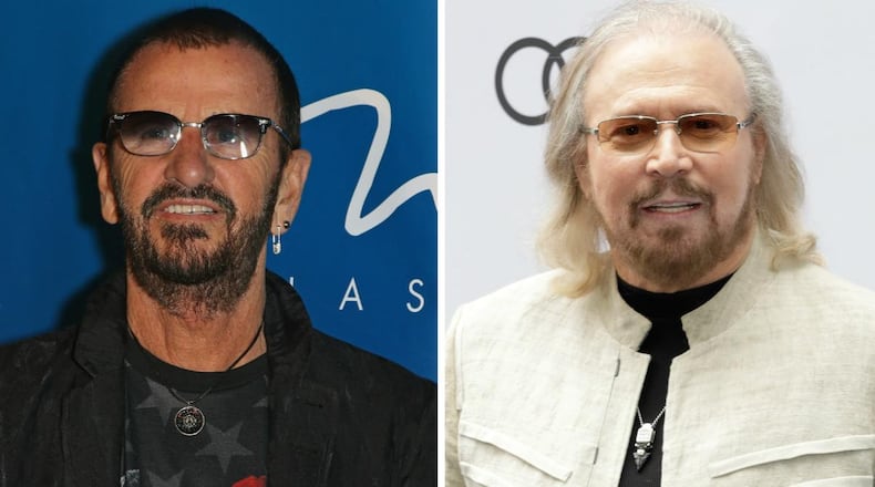 Musicians Ringo Starr (L) and Barry Gibb are being honored with knighthood by Queen Elizabeth II.