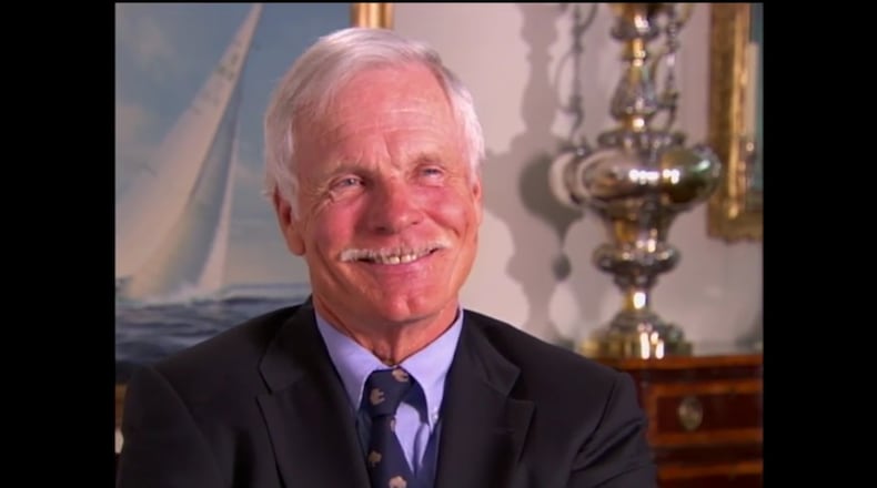 A screen shot of Ted Turner in the documentary "Courageous" for NBC Sports set to air at 2:30 p.m. Saturday, June 17, 2017. CREDIT: NBC Sports