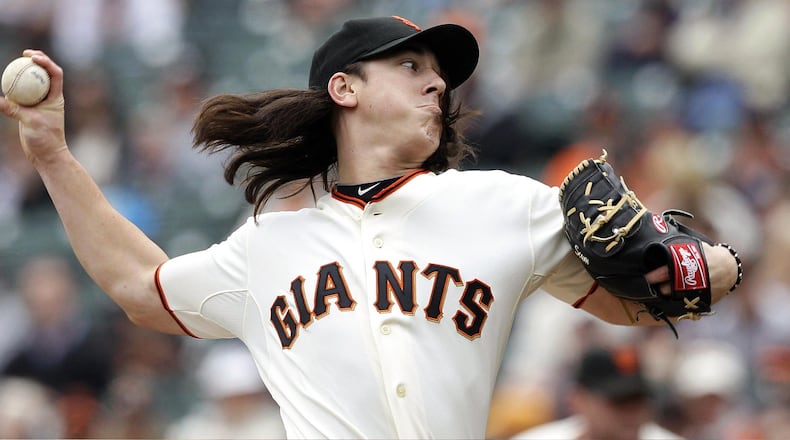 Giants pitcher Tim Lincecum, a two-time NL Cy Young Award winner, asked for $21.5 million in arbitration and was offered $17 million. Fifty-four players exchanged figures with teams on Tuesday.