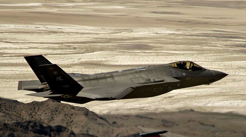 The F-35 Lightning II (shown here) is the U.S. military's next-generation stealth fighter. The F-35 could be ripe for cuts in an effort to eliminate trillions from the federal budget under the incoming administration of President-elect Donald Trump. (Airman 1st Class Codie Trimble/U.S. Air Force 2023)