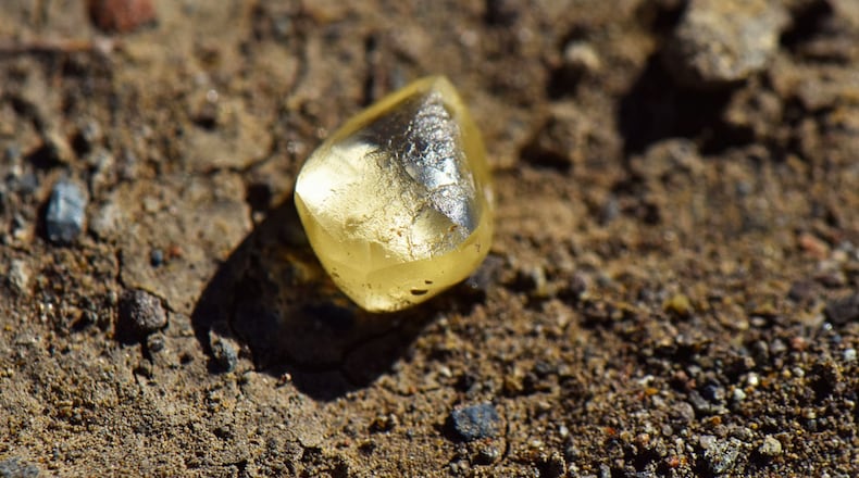 A California woman visiting a public mine at an Arkansas state park last month went home with a 4.38-carat yellow diamond that she found resting in the soil. Noreen Wredberg of Granite Bay, California, discovered the rough stone at Crater of Diamonds State Park, where she and her husband, Michael, made a pit stop while visiting Hot Springs National Park, according to NBC News.