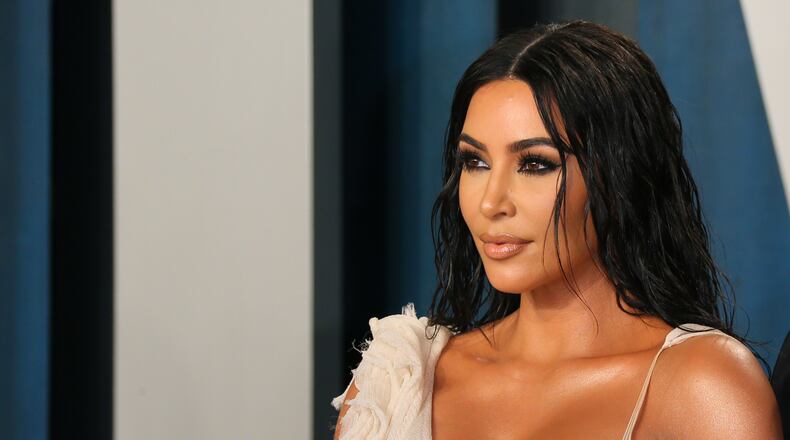 U.S. media personality Kim Kardashian attends the 2020 Vanity Fair Oscar Party following the 92nd Oscars at The Wallis Annenberg Center for the Performing Arts in Beverly Hills on Feb. 9, 2020. (Jean-Baptiste Lacroix/AFP via Getty Images/TNS)