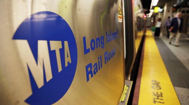 NEW YORK, NY - JULY 15: A Long Island Rail Road (LIRR) train sits at the platform on July 15, 2014 in the Brooklyn borough of New York City. (Photo by Spencer Platt/Getty Images)