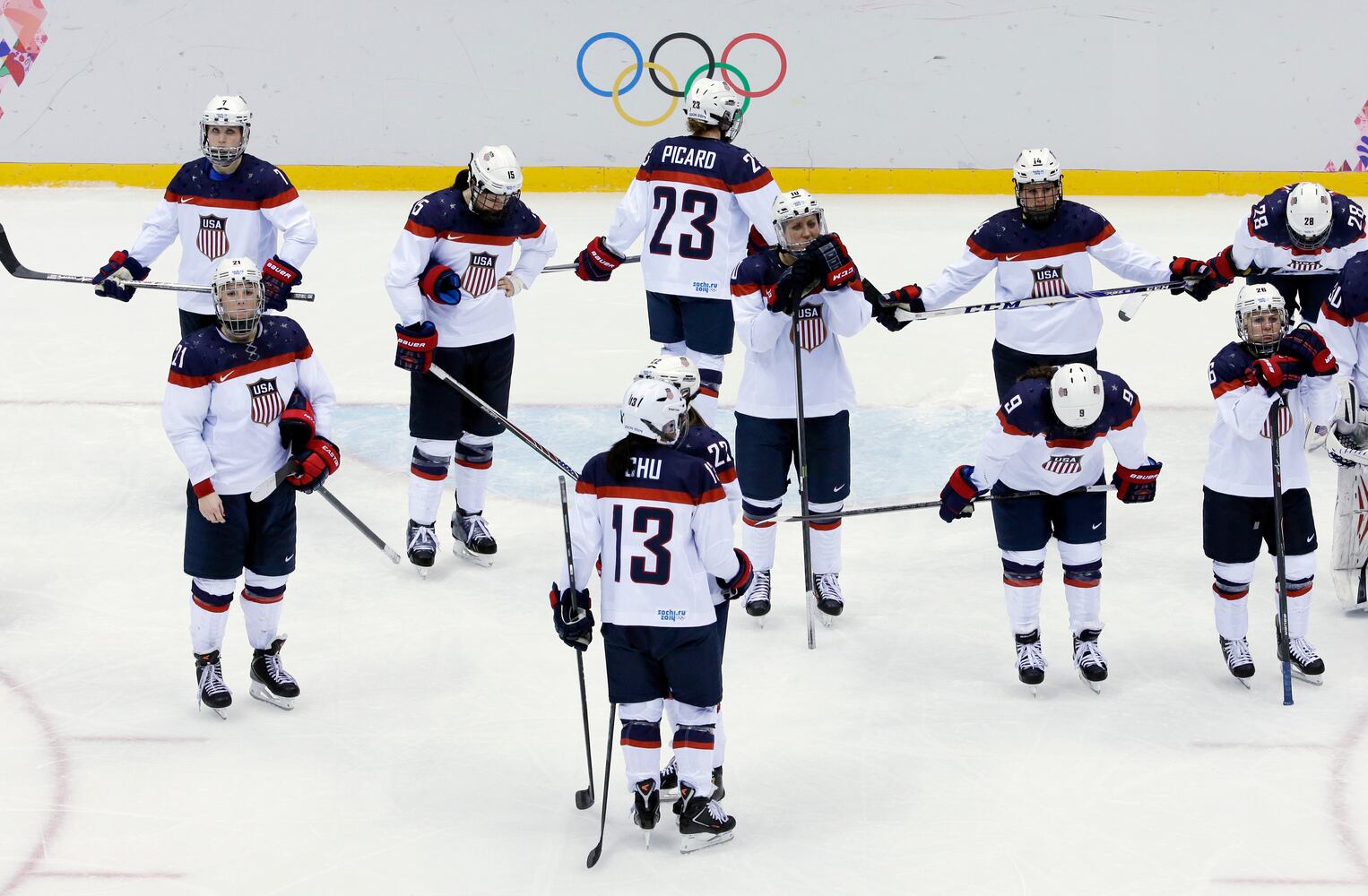 U.S. women's hockey team, silver medal