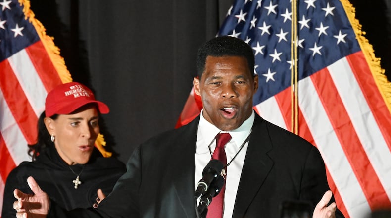 There are growing signs of disillusionment among some Republicans after some stumbles by GOP U.S. Senate candidate Herschel Walker, including recently spending a week off the campaign trail just before the launch of early voting. (Hyosub Shin / Hyosub.Shin@ajc.com)