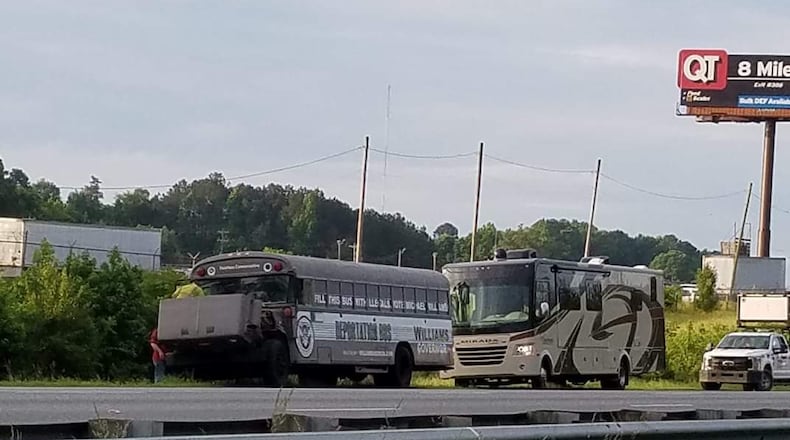 Michael Williams' 'deportation bus' broke down in between campaign stops.