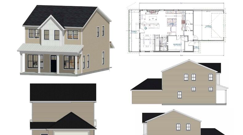 Shown is one plan for homes approved in Norcross that will be part of a 27-home development between Hunt Street and Beutell Street. (Courtesy City of Norcross)