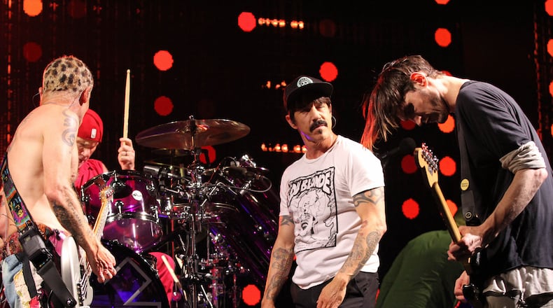 The Red Hot Chili Peppers used their April Philips Arena show as a staging ground for new video. Photo: Robb Cohen Photography & Video