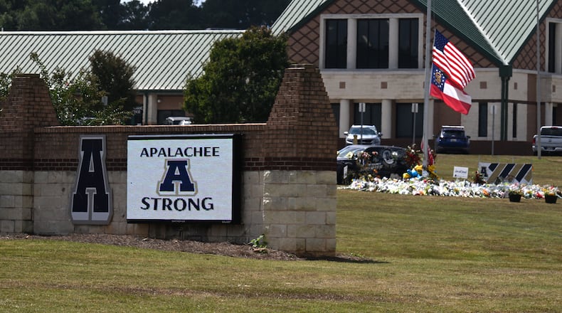 A Sept. 4 shooting at Apalachee High School left four dead and nine injured. (Hyosub Shin / AJC)