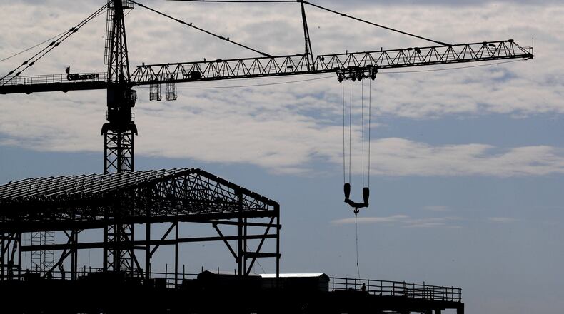 Jobs in Atlanta’s booming construction sector have grown faster than in any other sector the past several years. Here work continues on the new state appellate judicial complex, expected to be the most expensive state building ever constructed. BOB ANDRES / BANDRES@AJC.COM