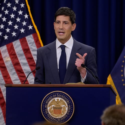 Federal Reserve Chairman Kevin Warsh speaks during a news conference following the Federal Open Market Committee meeting, Wednesday, June 17, 2025, in Washington. (AP Photo/Rod Lamkey, Jr.)