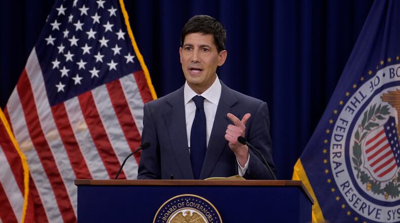 Federal Reserve Chairman Kevin Warsh speaks during a news conference following the Federal Open Market Committee meeting, Wednesday, June 17, 2025, in Washington. (AP Photo/Rod Lamkey, Jr.)