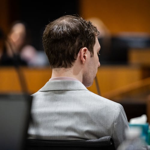 Tyler Robinson, accused in the fatal shooting of Charlie Kirk, listens during a preliminary hearing at the 4th District Court in Provo, Utah, Wednesday, July 8, 2026. (Tess Crowley/The Deseret News via AP)