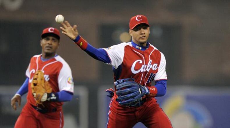 The Braves hope to sign Cuban free agent Hector Olivera, an immediate-impact type player who would likely become thier starting second baseman for now and possibly move to third base in the future. (AP photo)