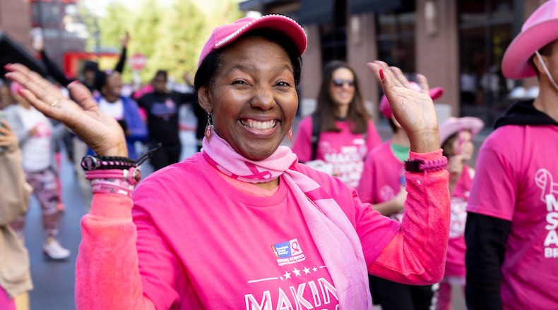 Stockbridge resident Linda Hensel was diagnosed with breast cancer in 2015. At the time, she was certain she felt a lump in her breast though it could not be seen on a mammogram. She pushed for more screening which detected cancer at a very early stage. Now she wants women to “listen to that small little voice in your head.” (Chris Hamilton/American Cancer Society)