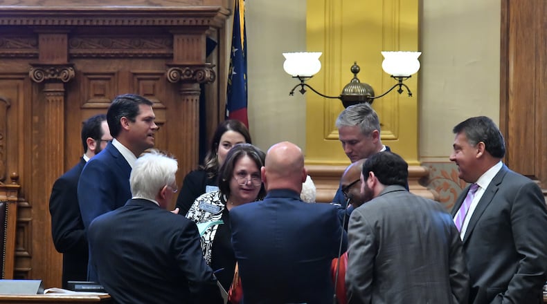 Georgia's General Assembly will consider a series of election bills when it reconvenes for the 2022 legislative session Monday. (Hyosub Shin / Hyosub.Shin@ajc.com)