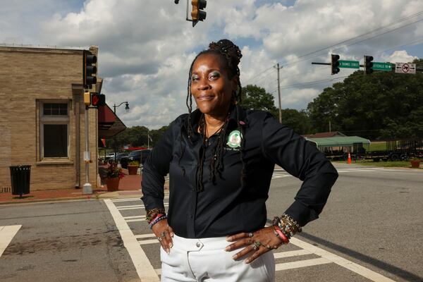 Palmetto Mayor Teresa Thomas-Smith is one of five members of the South Fulton Municipal Regional Jail Authority's board of directors. She voted against the bond resolution. (Jason Getz/AJC)