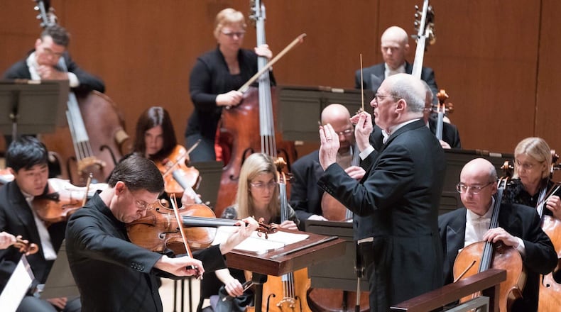 ASO music director Robert Spano conducts guest artist Roberto Diaz in Jennifer Higdon’s Viola Concerto. CONTRIBUTED BY JEFF ROFFMAN