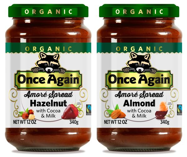 Amoré chocolate-nut spreads from Once Again