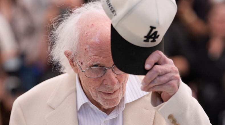 Bruce Dern poses for photographers at the photo call for the film 'Dernsie: The Amazing Life of Bruce Dern' at the 79th international film festival, Cannes, southern France, Wednesday, May 20, 2026. (AP Photo/John Locher)