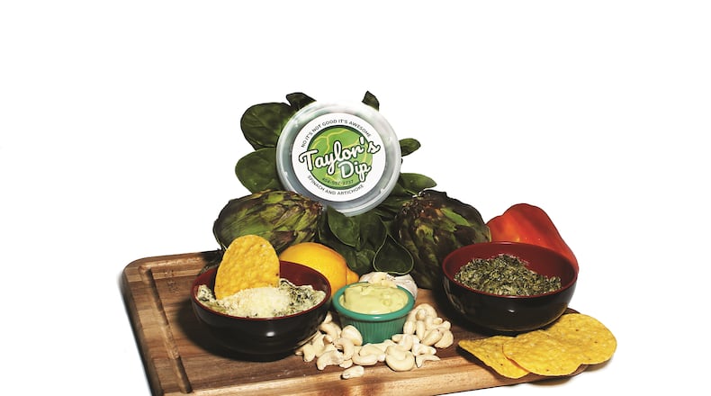 Spinach and artichoke dip from Taylor’s Dips. Courtesy of Stephanie Sanders