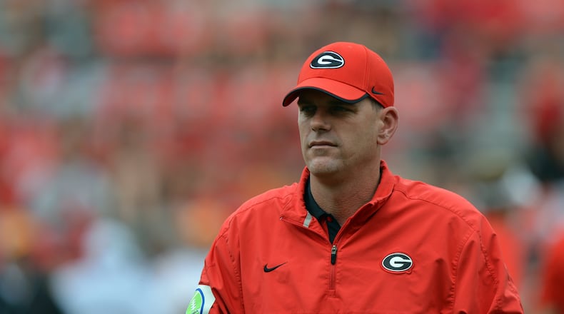 Mike Bobo was Georgia's offensive coordinator and quarterbacks coach, pictured here in 2012, from 2006 through 2015.