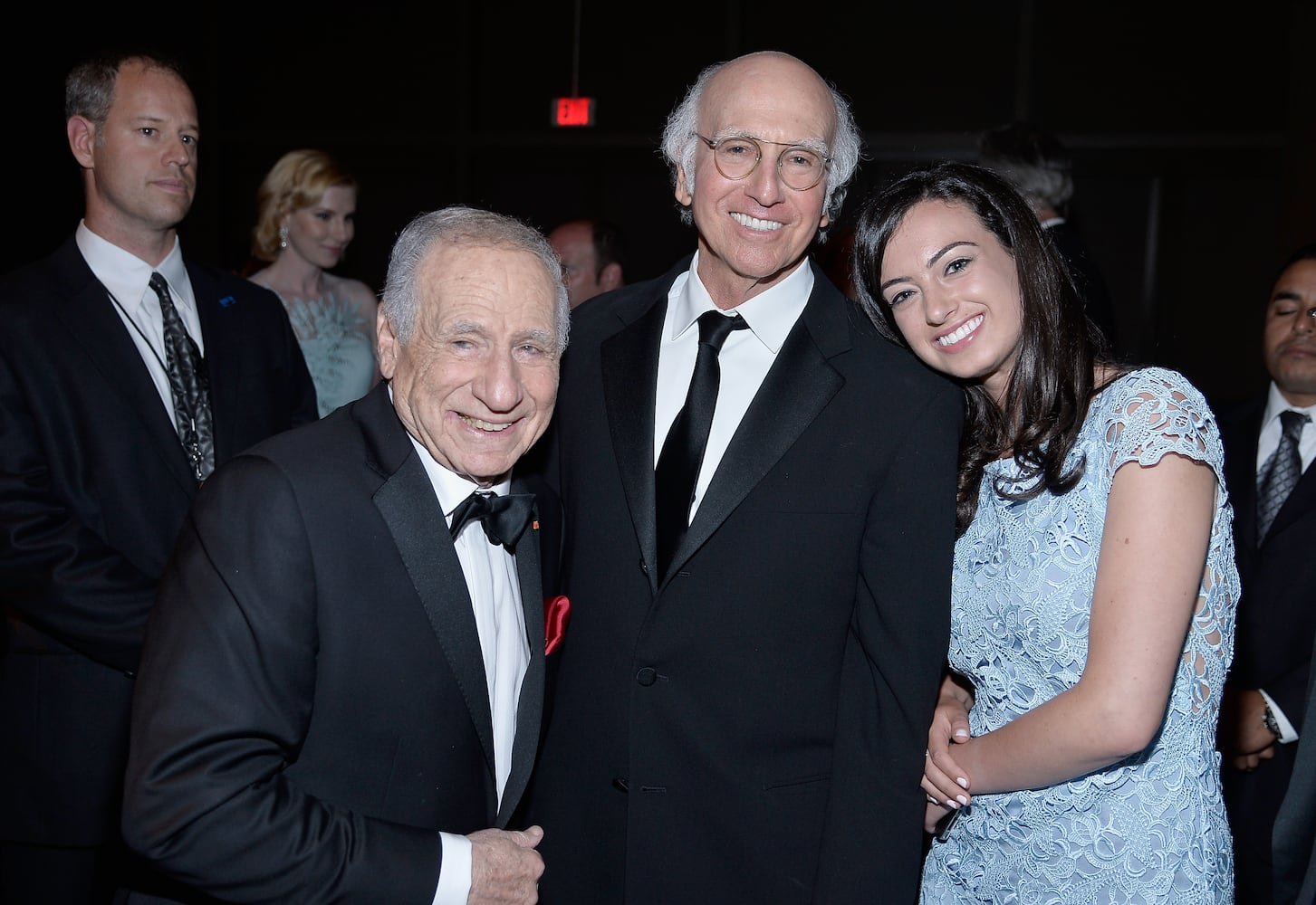 Larry David and Cazzie