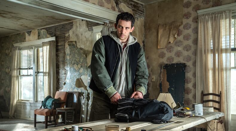 This image released by Universal Pictures shows Josh O'Connor in a scene from "Disclosure Day." (Niko Tavernise/Universal Pictures and Amblin Entertainment via AP)