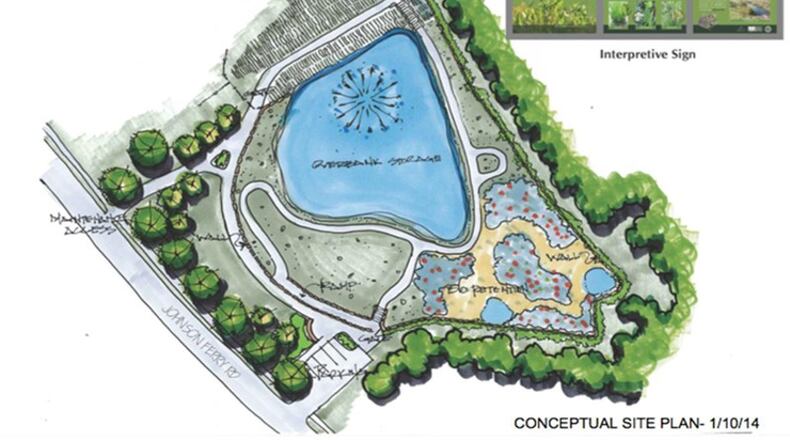Sandy Springs will give developers the option of using the Marsh Creek Rain Garden Park to satisfy stormwater detention requirements. CITY OF SANDY SPRINGS