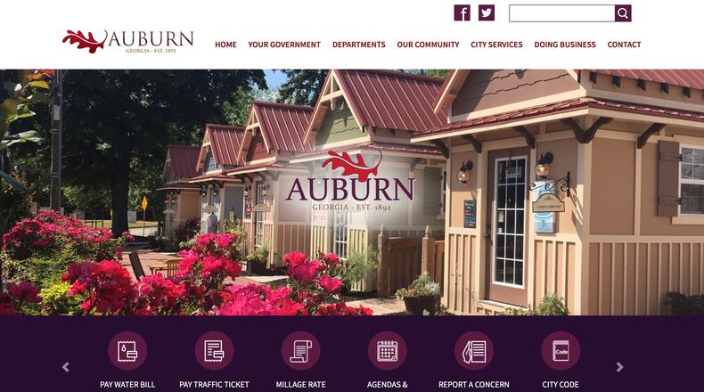 Auburn launches new website with more information and customer features. Courtesy City of Auburn