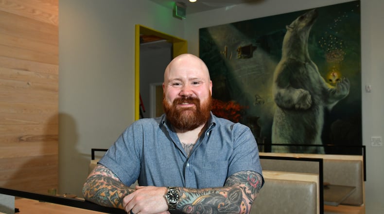 A 2020 Portrait of Chef Kevin Gillespie at his restaurant Cold Beer. (Hyosub Shin / Hyosub.Shin@ajc.com)