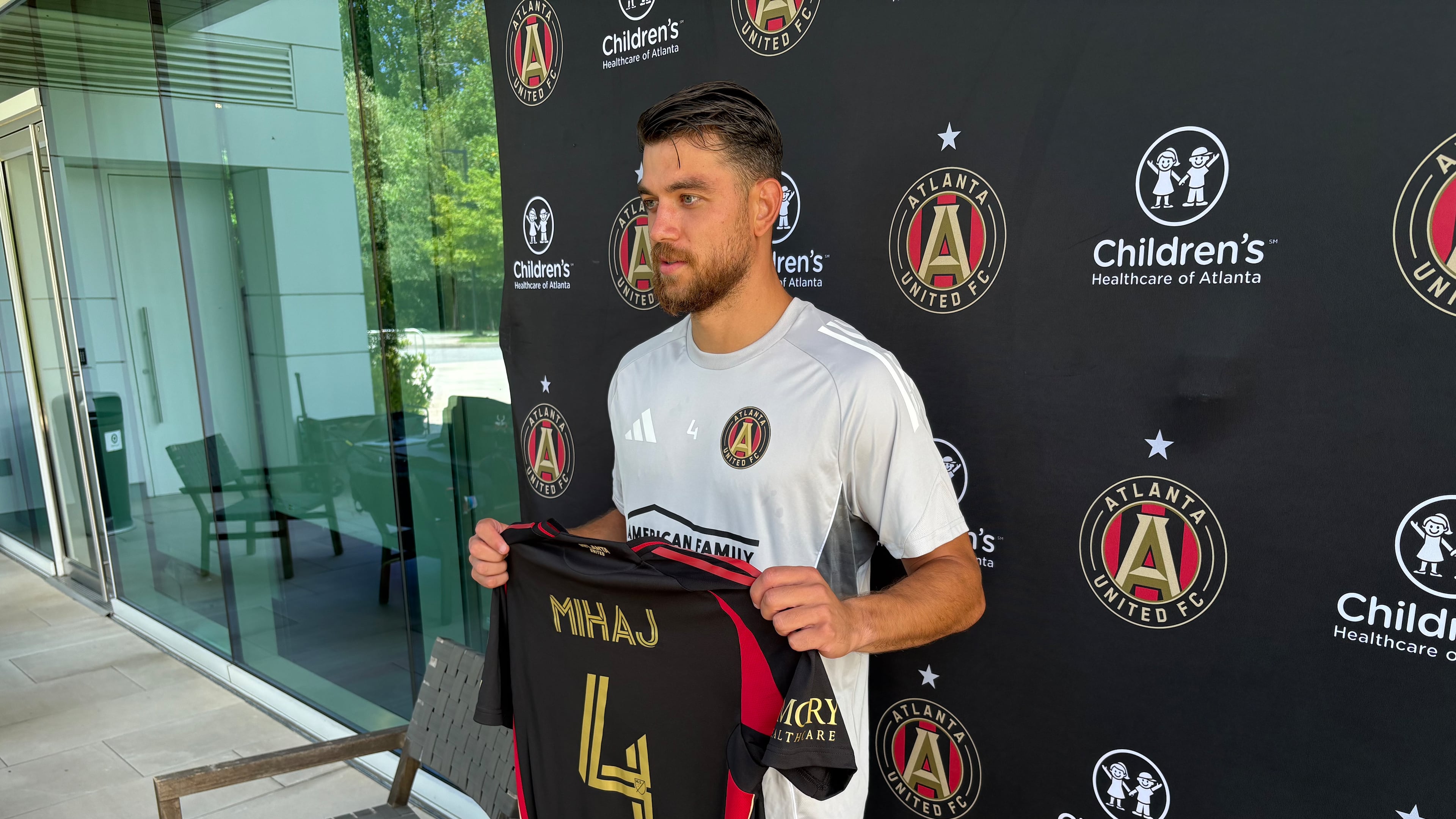 Atlanta United defender Enea Mihaj has become a leader on the team. Mihaj signed with the Atlanta United last month. (Doug Roberson/AJC)