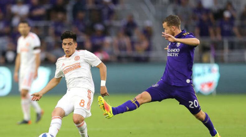 Atlanta United's Ezequiel Barco scored his second goal of the season against Orlando City on Sunday. (Getty)