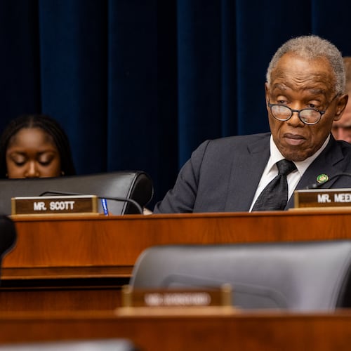 U.S. Rep. David Scott, D-Atlanta, is seen at a House Financial Services Committee meeting on July 12, 2023 in Washington, D.C.
