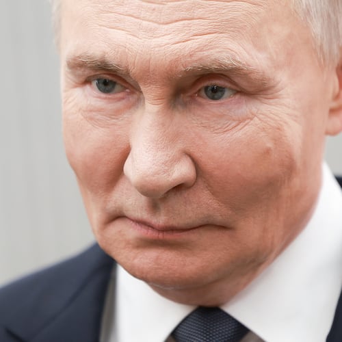 Russian President Vladimir Putin attends an international forum of civil participation "We Are Together" in Moscow, Russia, Wednesday, Dec. 3, 2025. (Alexander Shcherbak, Sputnik, Kremlin Pool Photo via AP)