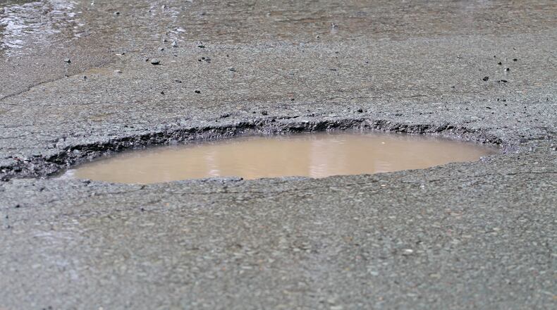 File photo of a pothole.